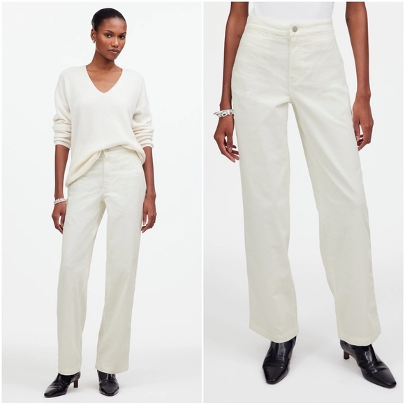 Madewell Pants The Emmett Wide-Leg in Corduroy: Welt Pocket Edition 31 NWT New - Picture 1 of 13